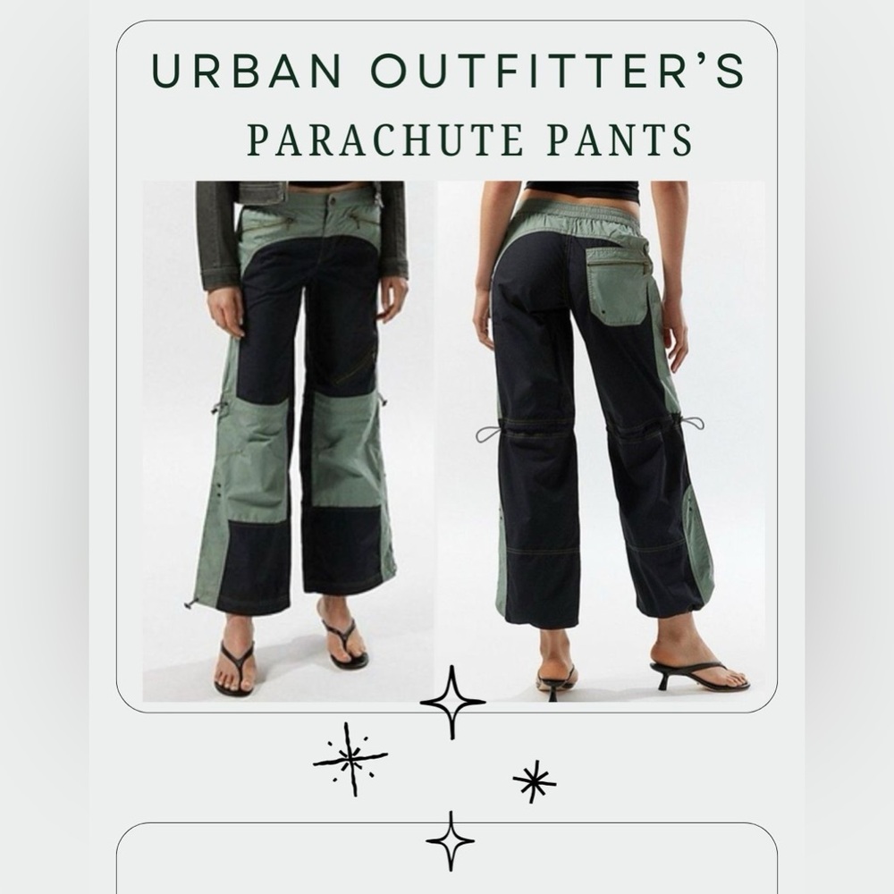 Urban Outfitters Silence + Noise Black and Green Wide Leg Jumpsuit